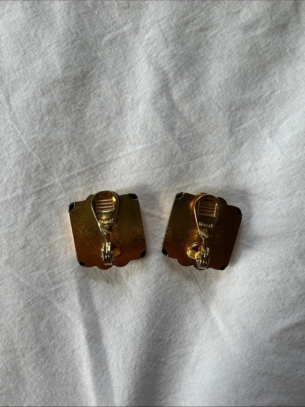 Gold-Tone Wave Clip-On Earrings - Women Jewelry - Picture 2 of 2